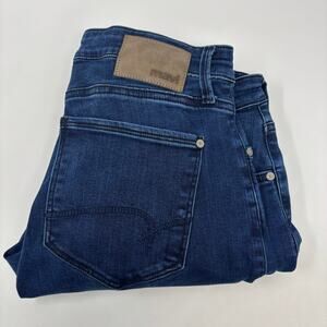 Mavi Mens 36x32 5 Pocket Design Zach Straight Leg Medium Wash Blue Jeans